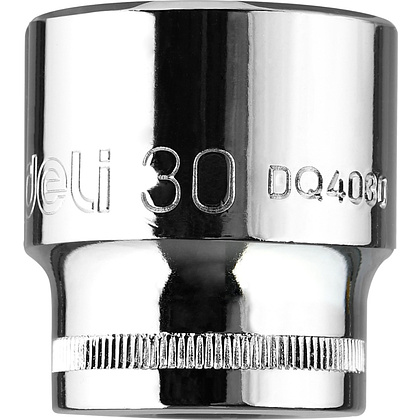 Головка торцевая шестигранная Deli YS EDQ4030 1/2", 30 мм, серебристый