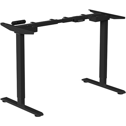 Стол с электроприводом WellDesk Prime 1300x675х18 черный/дуб денвер трюфель (9191461+9072454) - 5