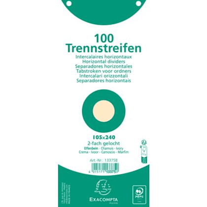 Разделитель для документов "Exacompta" картонный, слоновая кость - 3