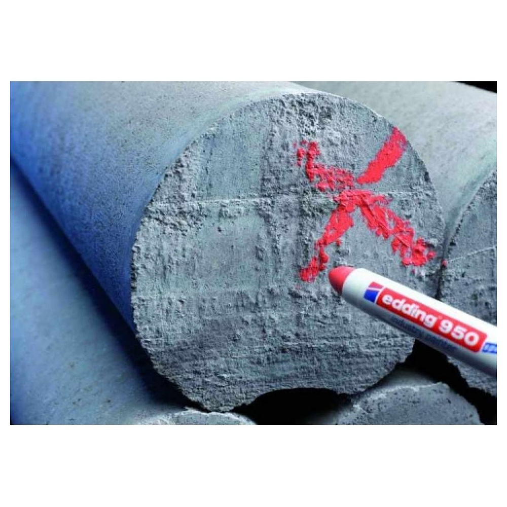 Маркер перманентный Edding "950", красный - 3