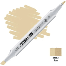 Маркер перманентный двусторонний "Sketchmarker", BR83 смуглый