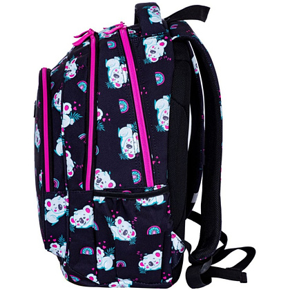 Рюкзак школьный Astra "Sleepy Koala", черный, розовый - 3