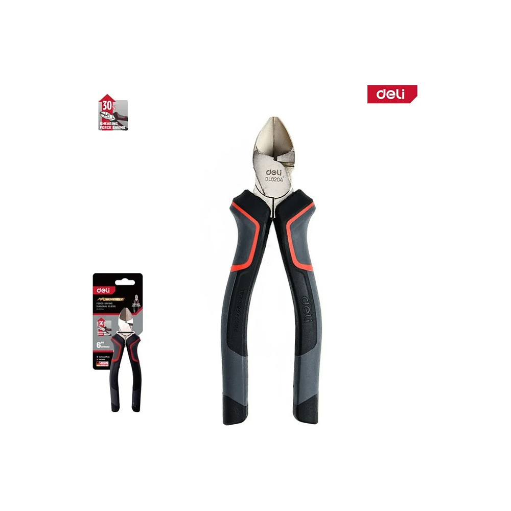 Бокорезы Deli RS EDL0204, 160 мм., красный, черный - 2