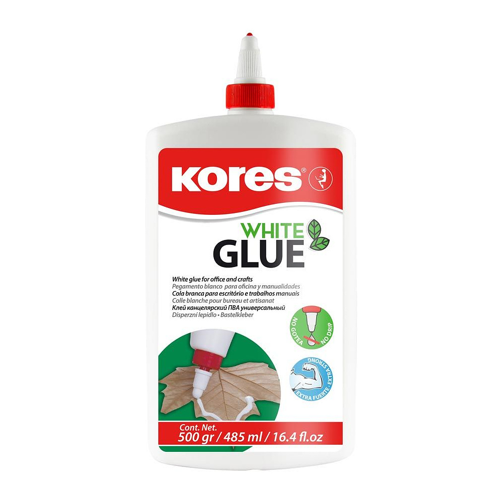 Клей ПВА Kores "White Glue", 485 мл