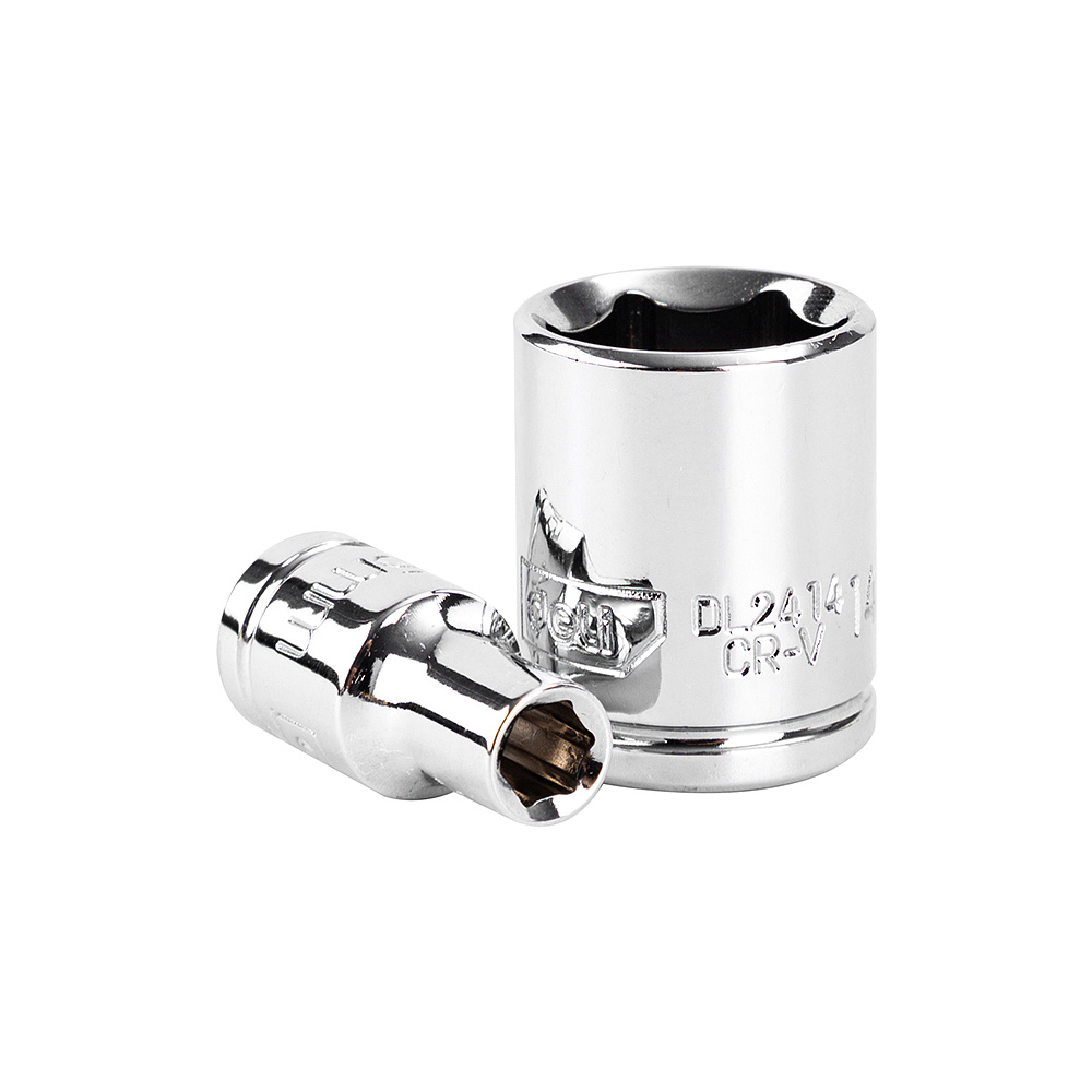 Набор торцевых ключей "Deli" EDL0012T,12 предметов, 5-14 мм, желтый, серебристый - 4