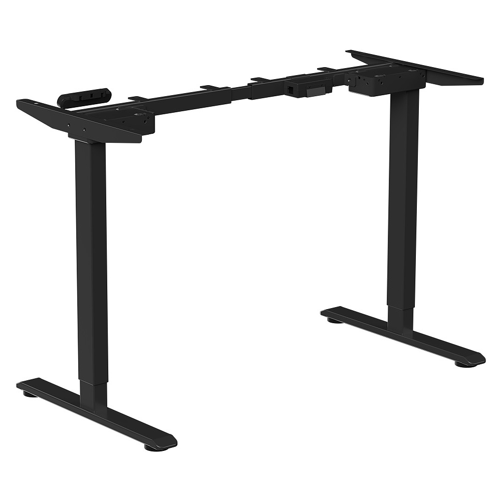 Стол с электроприводом WellDesk Prime 1300x675х18 черный/дуб термо черно-коричневый (9191461+9178193) - 5