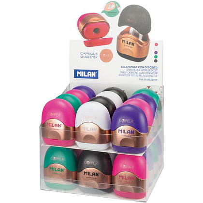 Точилка "Capsule Milan", 1 отверстие, с контейнером - 2
