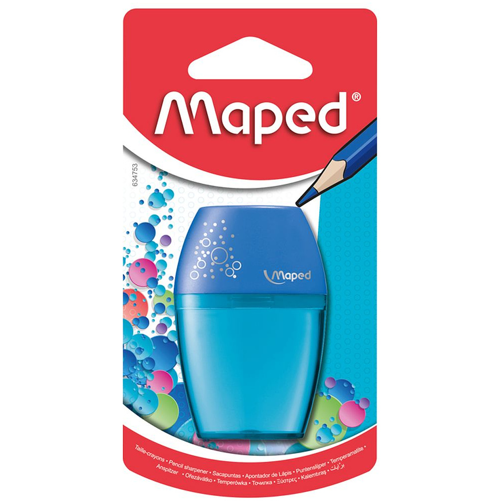 Точилка Maped "Shaker", 1 отверстие, с контейнером, блистер - 2