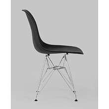 Стул для посетителей Stool Group "Eames DSR New / DC-20101301", пластик, металл, черный