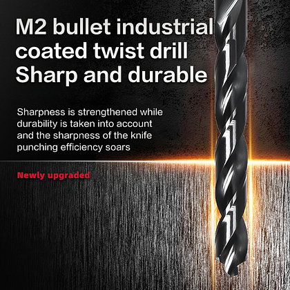 Сверло по металлу Deli RS EDH-MHZ120-E4, 12.0 мм, DIN 338, HSS-TiN - 7