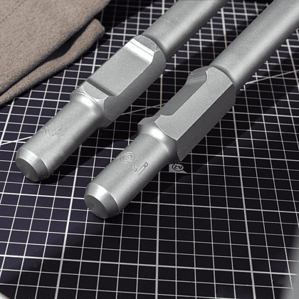 Зубило плоское Deli YS EDH-HBZ35410-E1, для отбойного молотка, 30 x 410 x 35 мм, HEX - 4