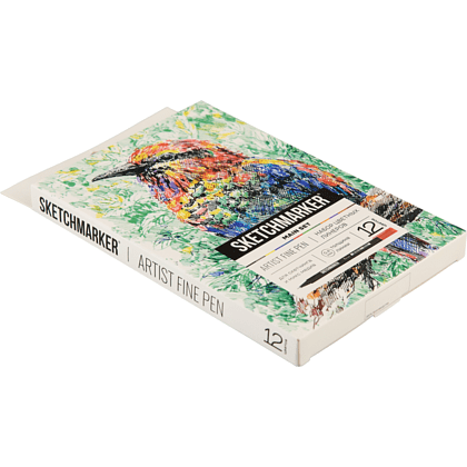 Ручка капиллярная "Sketchmarker Artist fine pen Main", 12 шт - 10