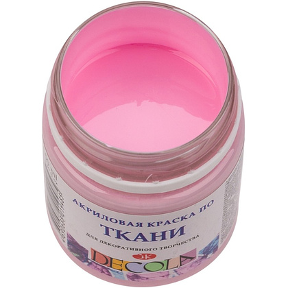 Краска акриловая по ткани "Декола", 370 сакура, 50 мл., банка - 2