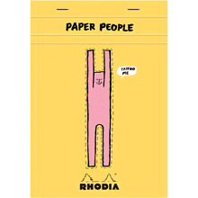 Блокнот "Paper people", 148х210 мм, 80 листов, желтый