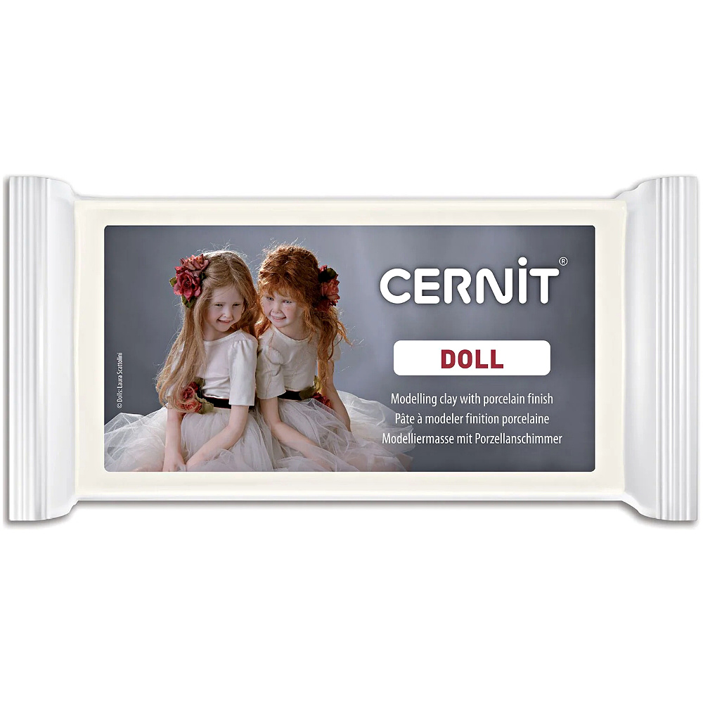 Полимерная глина "Cernit DOLL", 500 г, белый