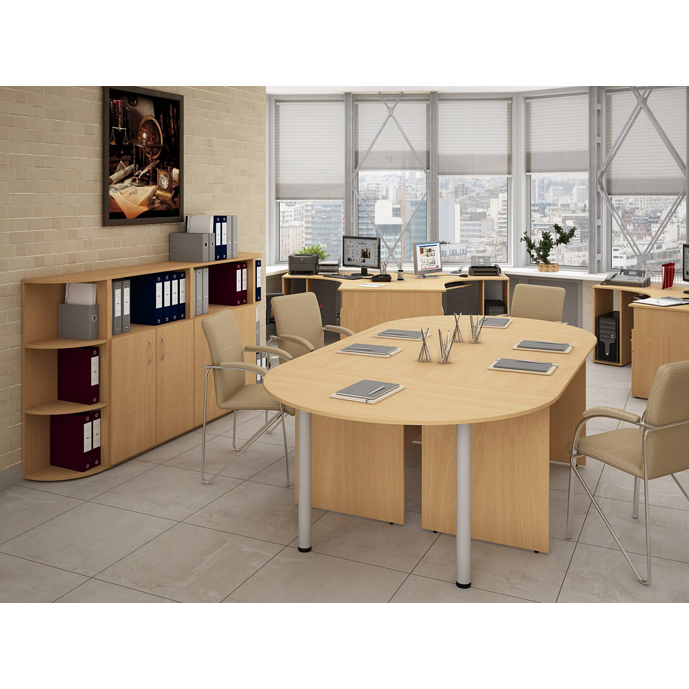 Коллекция Столица шкаф для документов С-215.525, 800х355х1880 мм, дуб сонома - 10