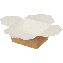 Контейнер бумажный, 600 мл, Fold Box, 130/110х110/90х65, 50 шт, крафт