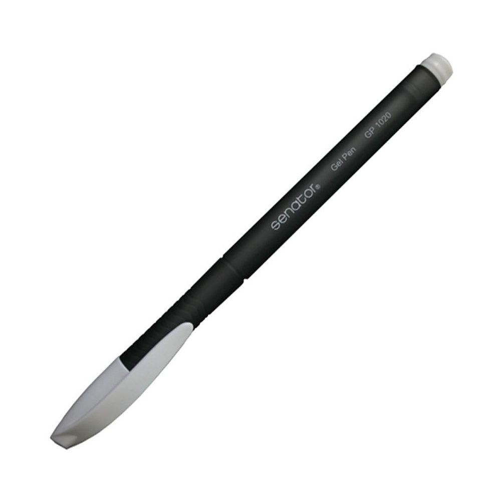 Ручка гелевая "Senator GP10", 0.5 мм, черный, стерж. черный