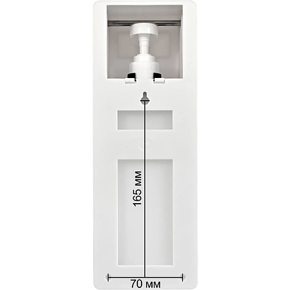Диспенсер Puff-8197 для мыла жидкого 1л, локтевой, пластик, белый - 7