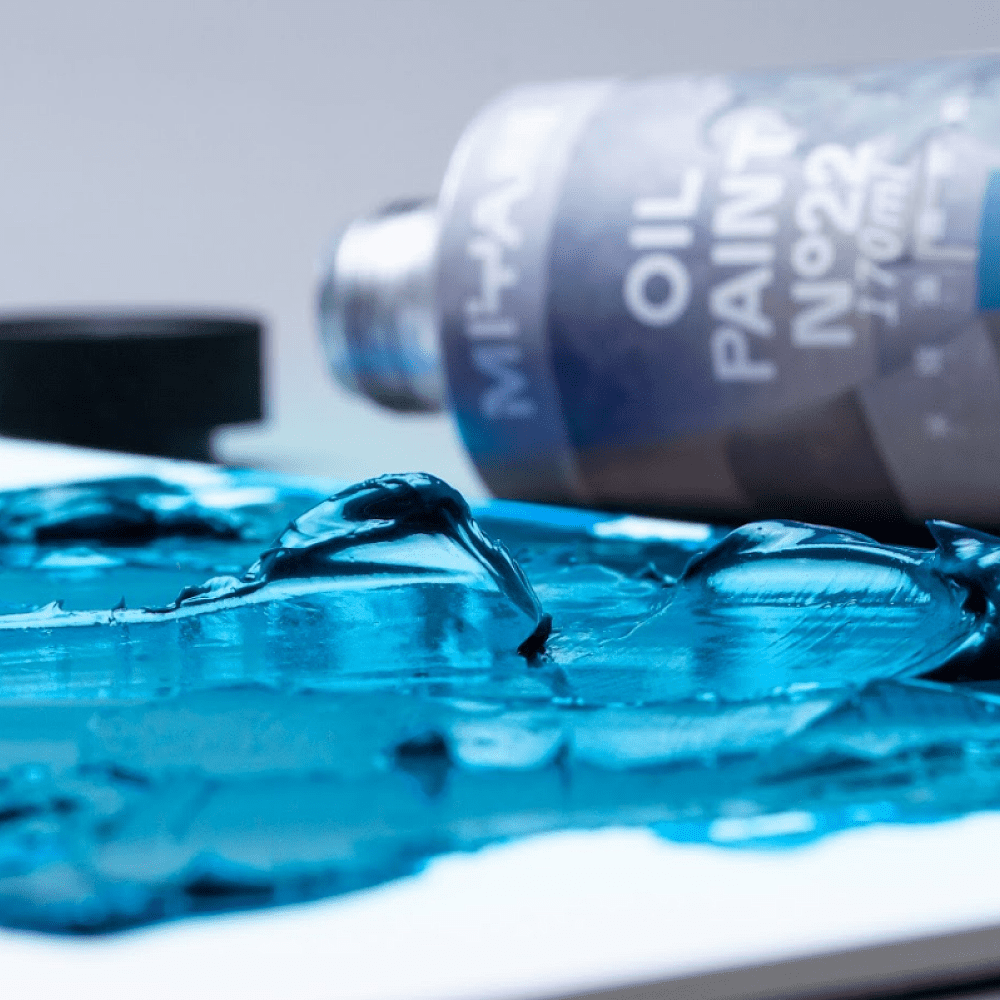 Краски масляные "HIMI.MIYA", жёлтый средний, 170 мл., туба - 7