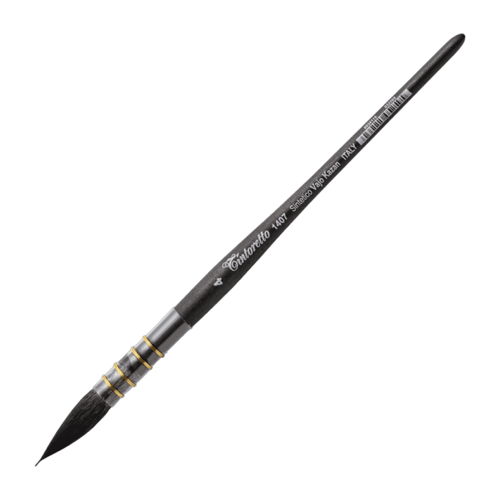 Кисть для рисования "Tintoretto", имитация белки, круглая, №4