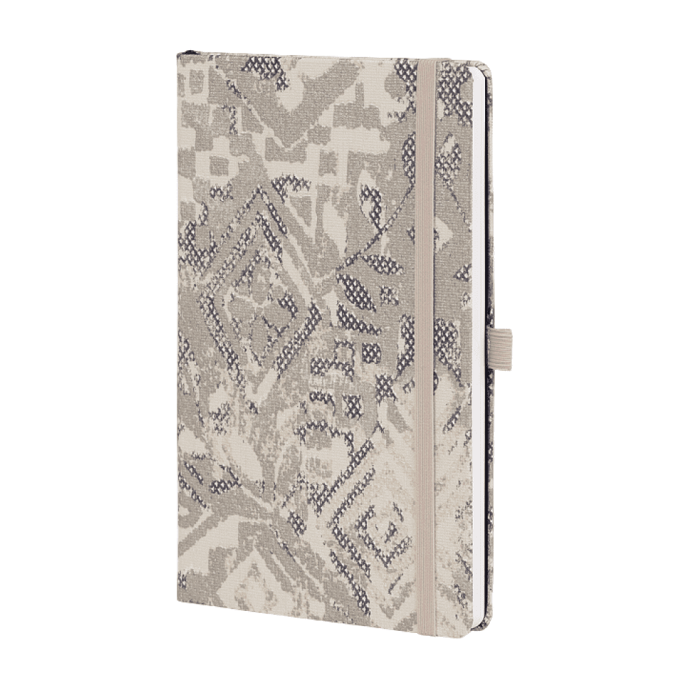 Блокнот "Shabby silver texture", А5, 96 листов, линейка, серебряный