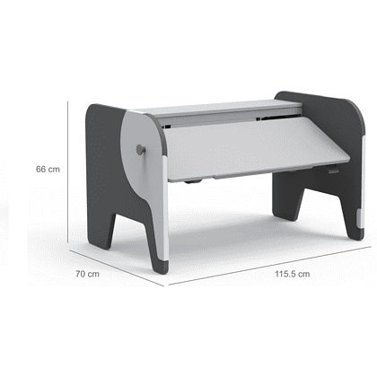 Стол Comf-Pro Elephant Desk UR-3, 1155х700х(340-815) мм, белый, серый - 5
