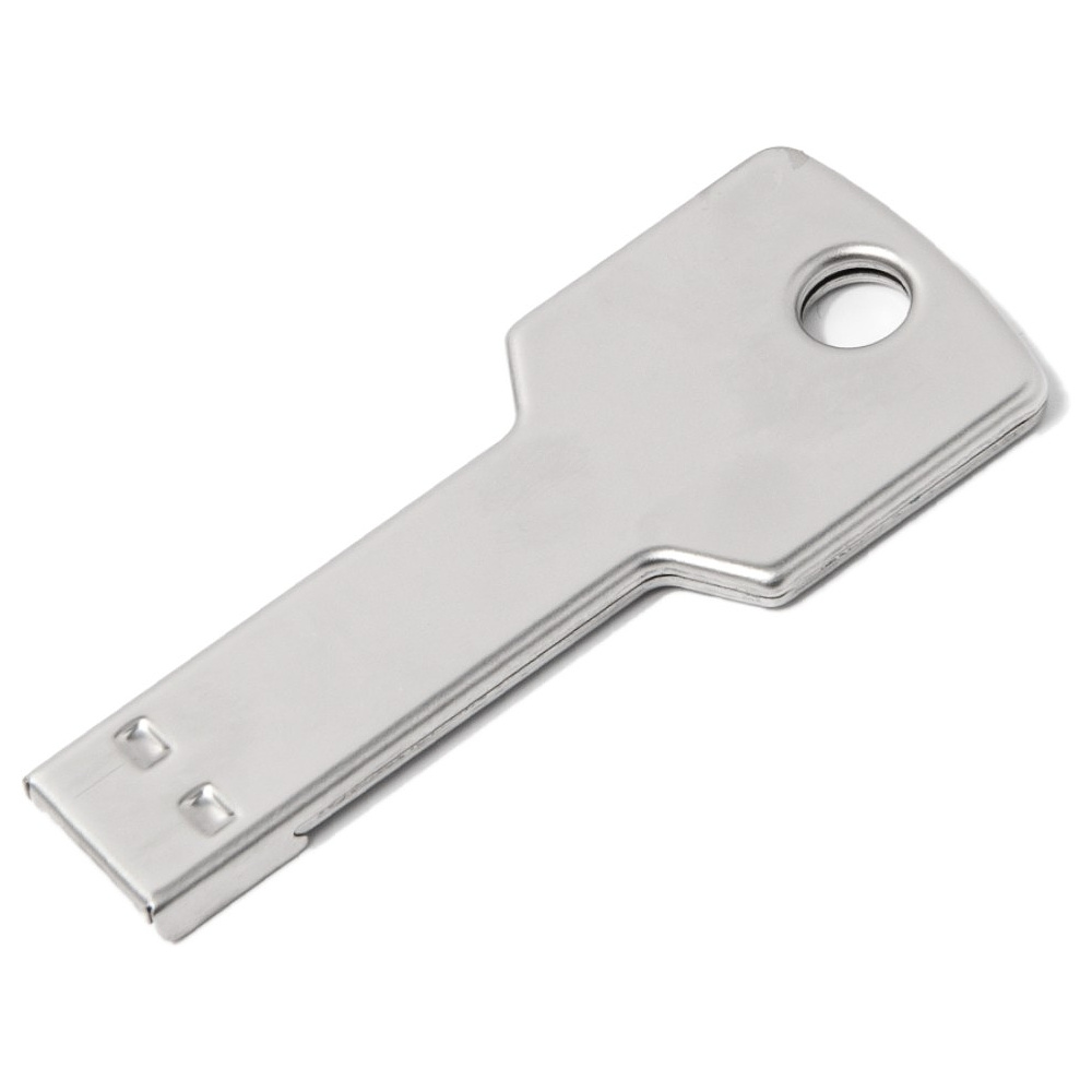 Карта памяти USB Flash 2.0 "Key", 16 Gb, металл, серебристый - 2