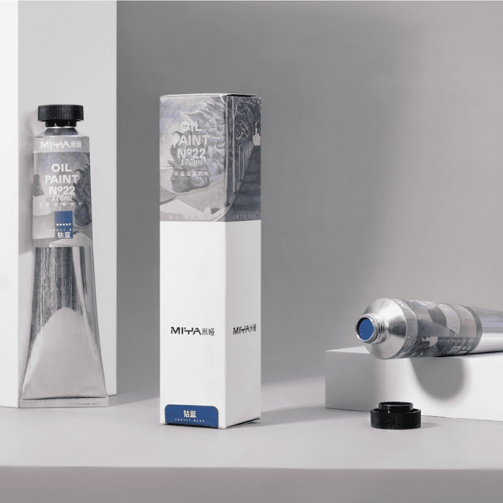 Краски масляные "HIMI.MIYA", красный глубокий, 170 мл., туба - 11