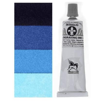Краски для печати "Intaglio ink", 32 голубой циан, 60 мл - 2