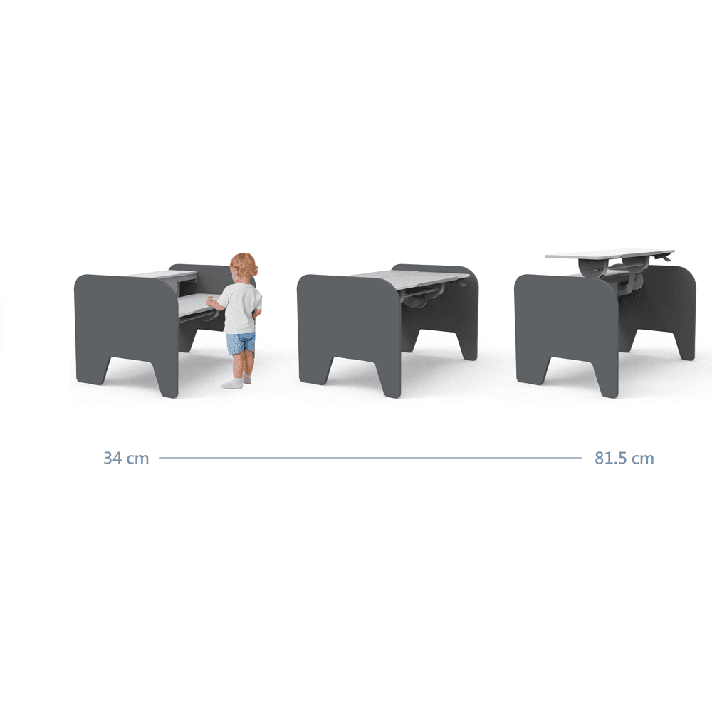Стол Comf-Pro Elephant Desk UR-3, 1155х700х(340-815) мм, белый, серый - 8