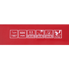 Уровень брусковый MGS 700807B, 600 мм, 2 глазка