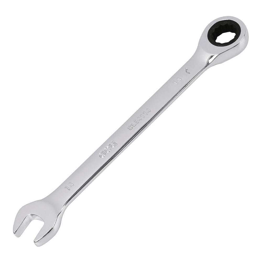 Ключ комбинированный Deli YS EDL34114, 14 мм, с трещоткой, 72 зуба