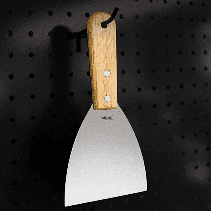 Шпатель Deli YS DL-HD5C, нержавеющий, 125 мм, деревянная рукоятка - 5