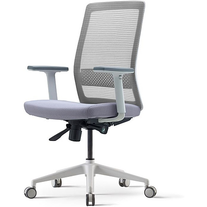 Кресло для руководителя BESTUHL "S30", сетка, ткань, пластик, серый, черный
