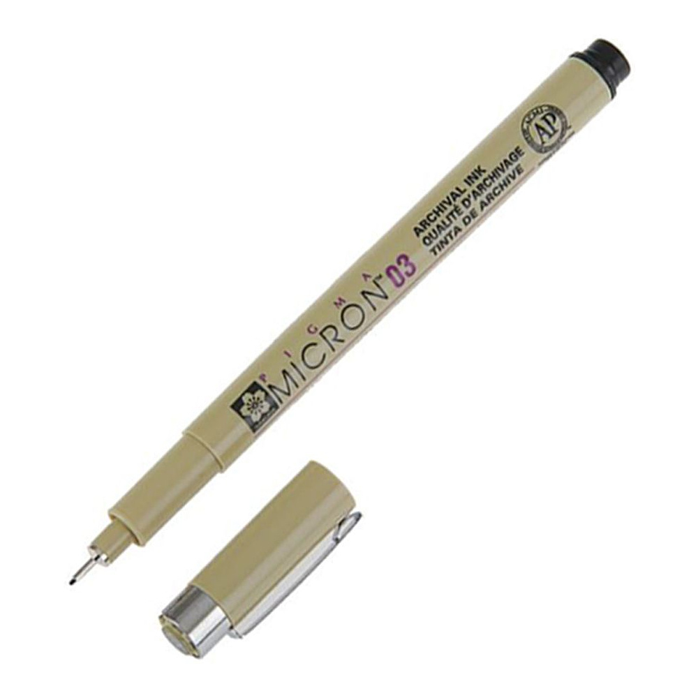 Ручка капиллярная "Pigma Micron", 0.3 мм, черный