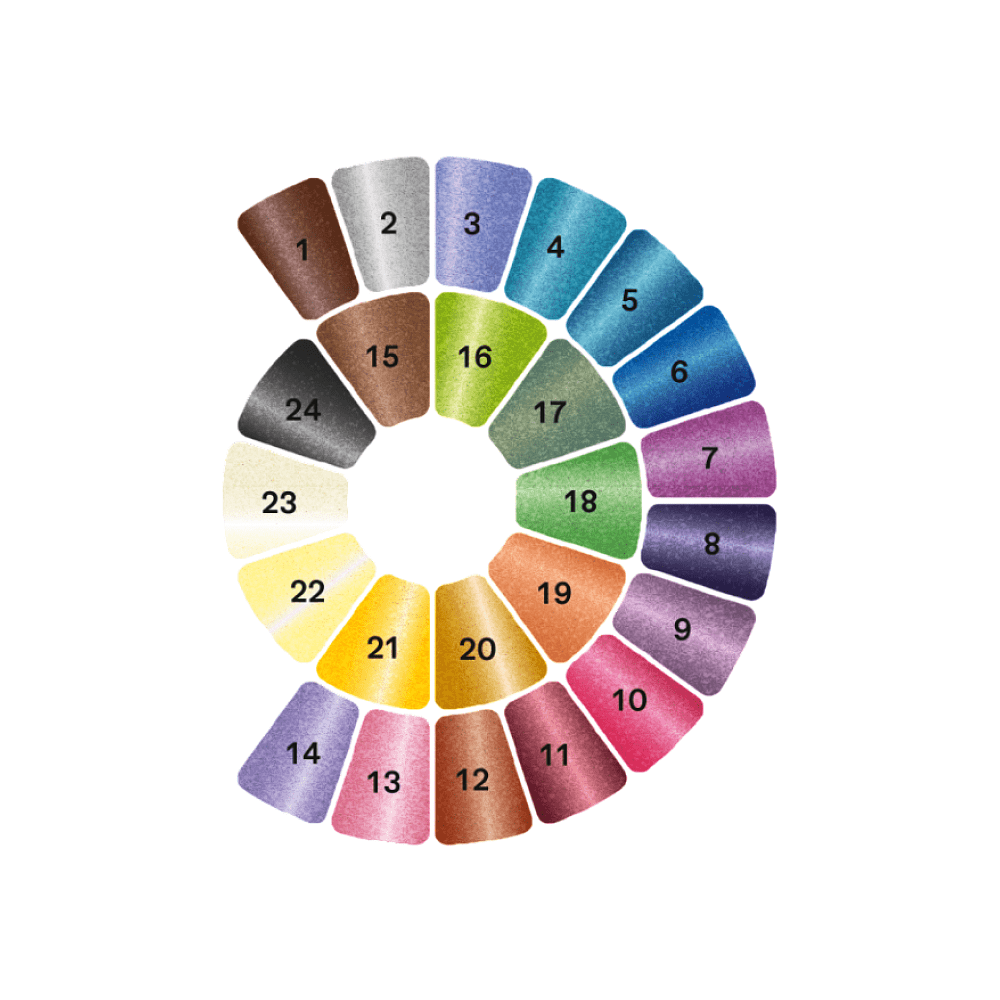 Краски акварельные металлик "Himi", набор, 24 цвета - 13