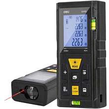 Дальномер лазерный Deli YS EDL4170, 100 м, желтый, черный