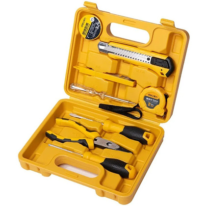 Набор инструмента Deli YS EDL1008J, 8 предметов, кейс, желтый - 2