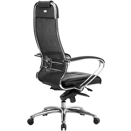 Кресло для руководителя METTA "Samurai SL-1.04", экокожа, металл, черный - 2