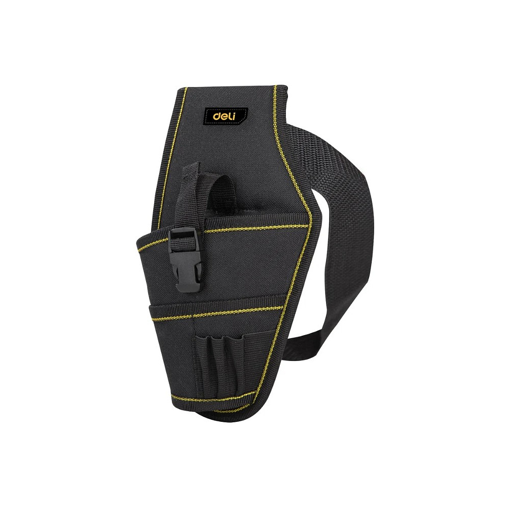 Сумка для инструментов поясная Deli YS EDL430004, 260х150х40 мм, ткань Oxford, черный