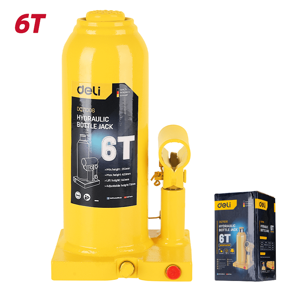Домкрат бутылочный Deli YS EDQ71006, 6 т - 2