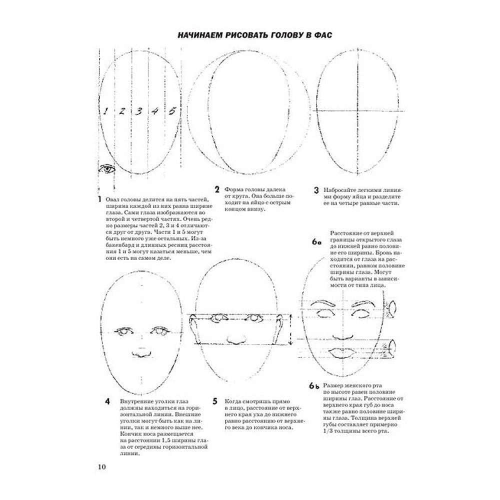 Книга "Как рисовать голову и фигуру человека", Джек Хамм - 8
