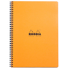 Блокнот "Rhodia", А4+, 80 листов, клетка, оранжевый