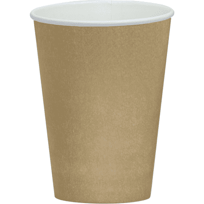 Стакан картонный 300 мл, 50 шт, 1 слой, крафт
