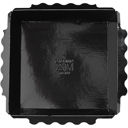 Контейнер бумажный для салата с крышкой, 900 мл, 200 шт/упак, крафт, черное дно - 3