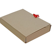 Папка-скоросшиватель с завязками, 50 мм, 4 завязки, крафт