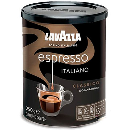 Кофе "Lavazza" Espresso, молотый, 250 г, жестяная банка (9057655)
