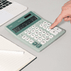 Калькулятор настольный EM888A Deli, 12-разрядный, пластик, зеленый - 2