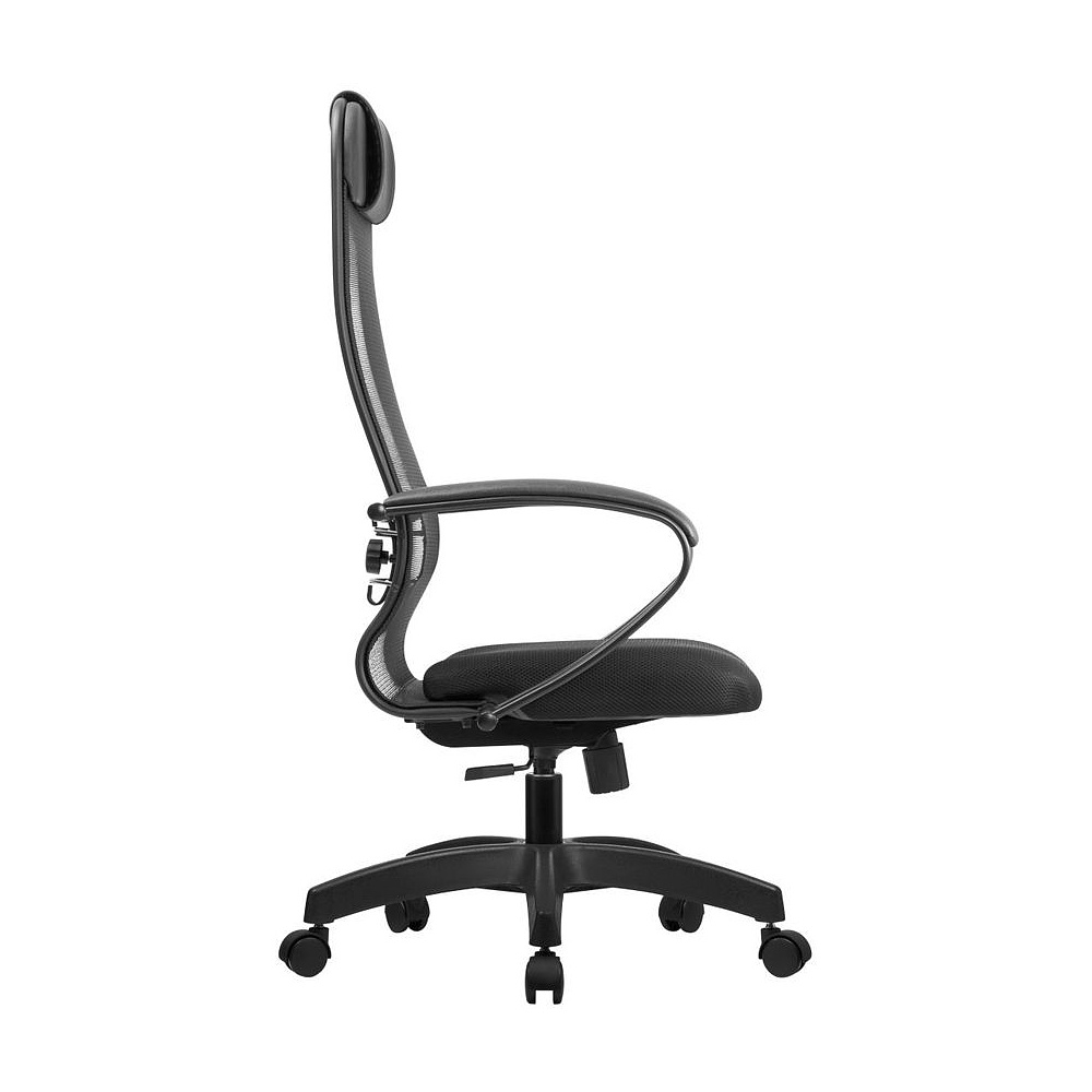 Кресло для руководителя "Metta SU-1-BP Комплект 11 PL", сетка, пластик, черный - 3